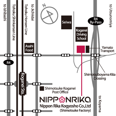 Shimotsuke Factory MAP